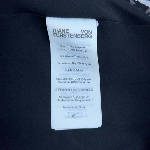 Diane Von Furstenberg DVF Womens Size 6 Erica Dress V Neck Long Sleeve POCKETS - Picture 11 of 16